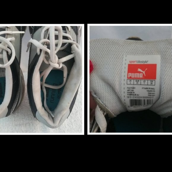 Puma Black Gray Running Sneakers - Picture 2 of 4